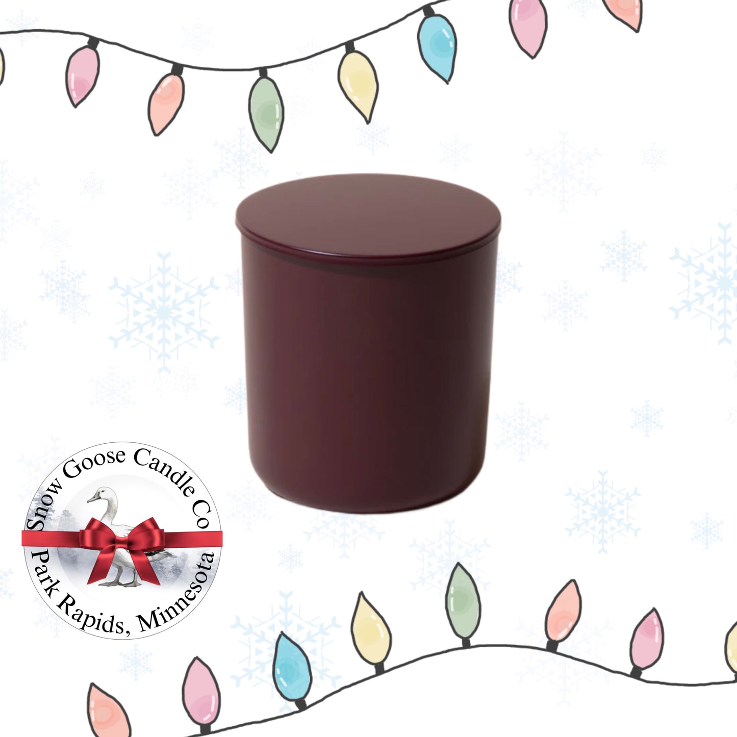 Holiday 8 oz Snow Goose Candle: Malbec