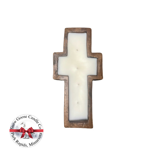 12 oz Holiday Cross Candle Platter