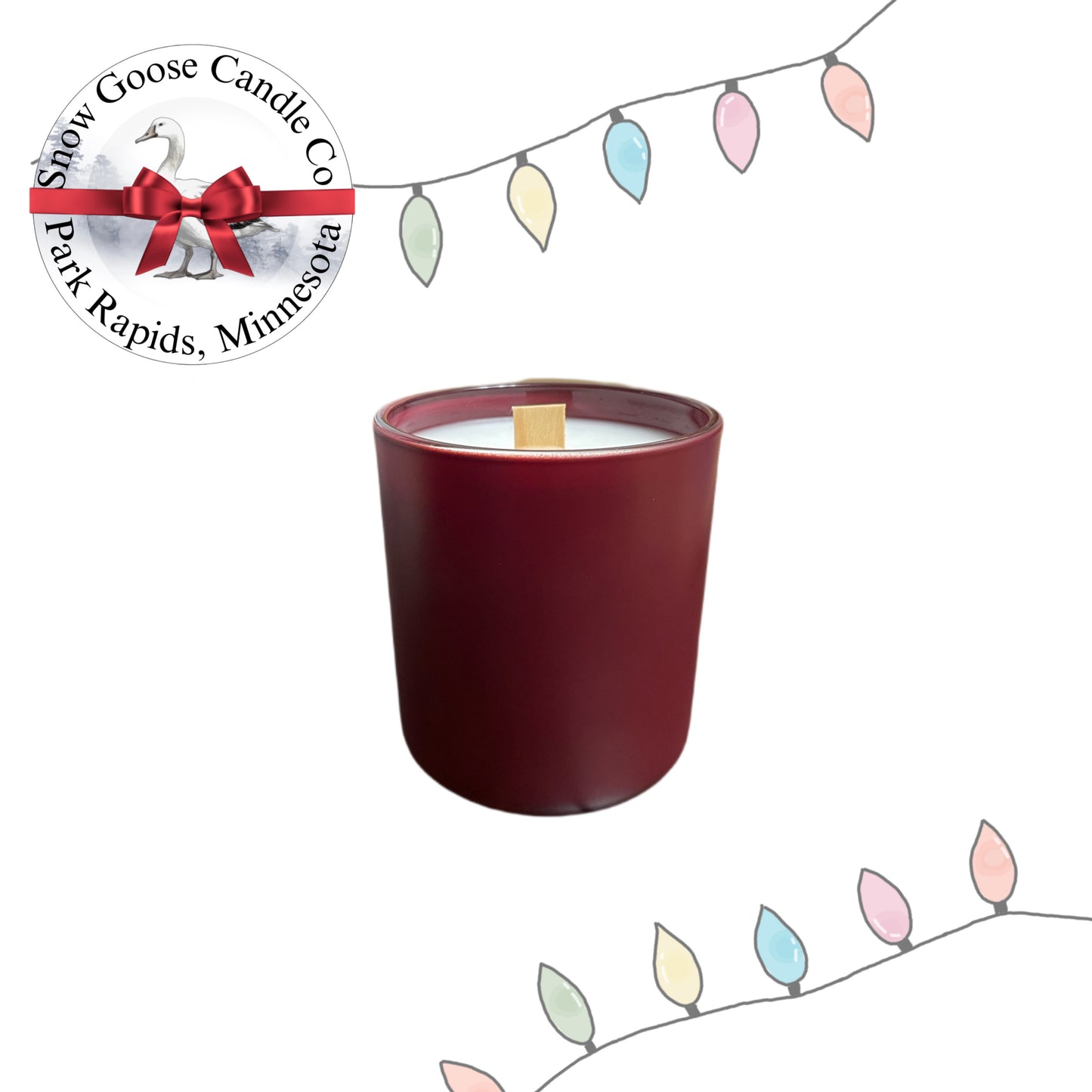 Holiday 8 oz Snow Goose Candle: Malbec