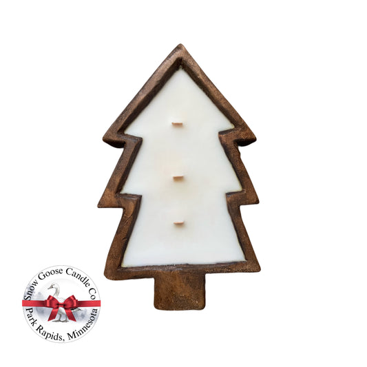 Dark: 20 oz Frasier Fir Tree Candle Platter