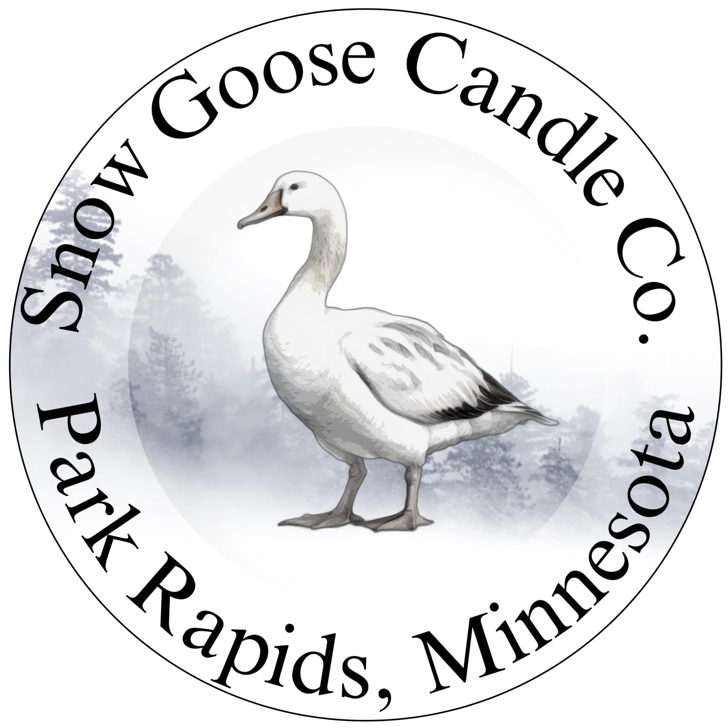 16 oz Contemporary Snow Goose Candle