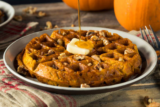 Pumpkin Pecan Waffles